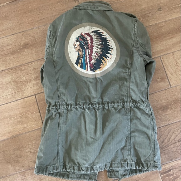 NWT Denim & Supply Ralph Lauren Native American Green Military Jacket women’s M - Picture 6 of 8